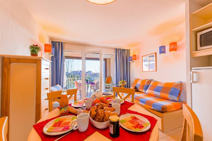 Studio pour 4 personnes, avec Balcon et Piscine