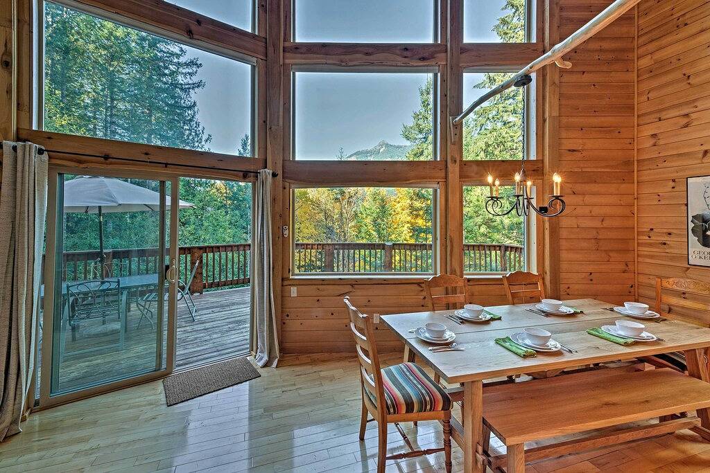 Log Cabin for 100 Guests in Cascade Range