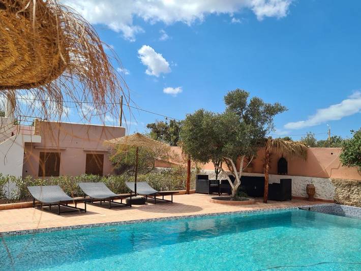 Maison de vacances pour 6 personnes, avec jardin ainsi que piscine et vue