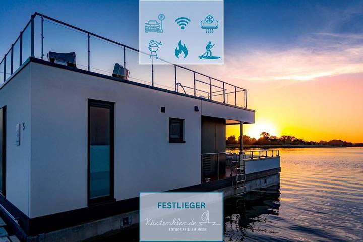 Ferienhaus für 6 Personen, mit Terrasse und Ausblick sowie Seeblick in Ribnitz-Damgarten