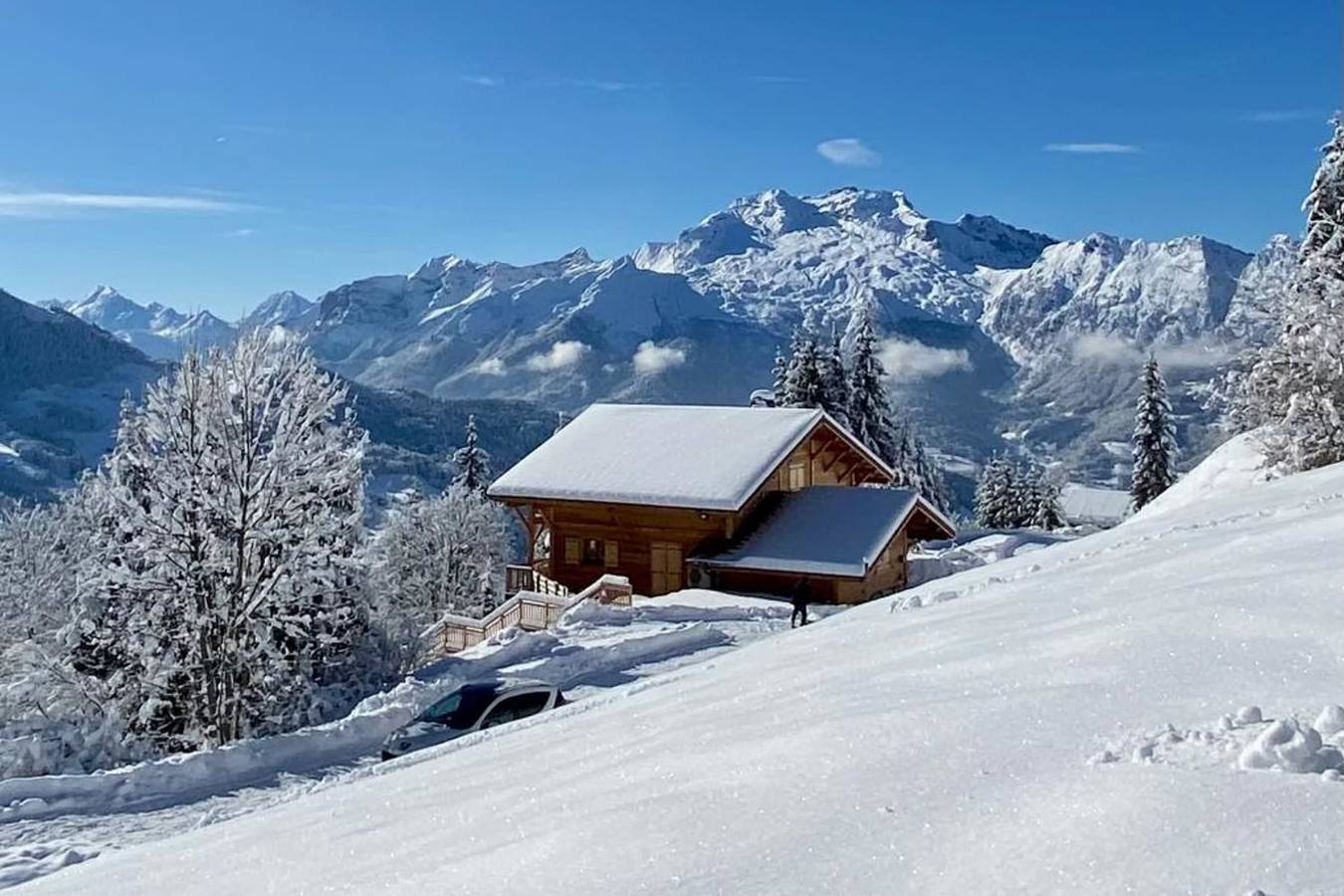 Chalet "Lucyvon" vue exceptionnelle in Manigod, Région d'Annecy