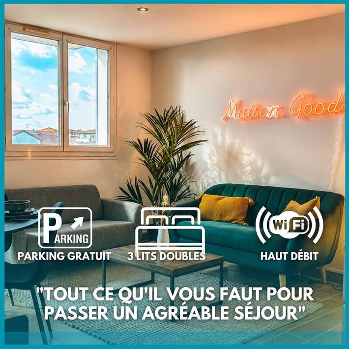 Appartement de vacances pour 6 personnes, avec balcon et vue