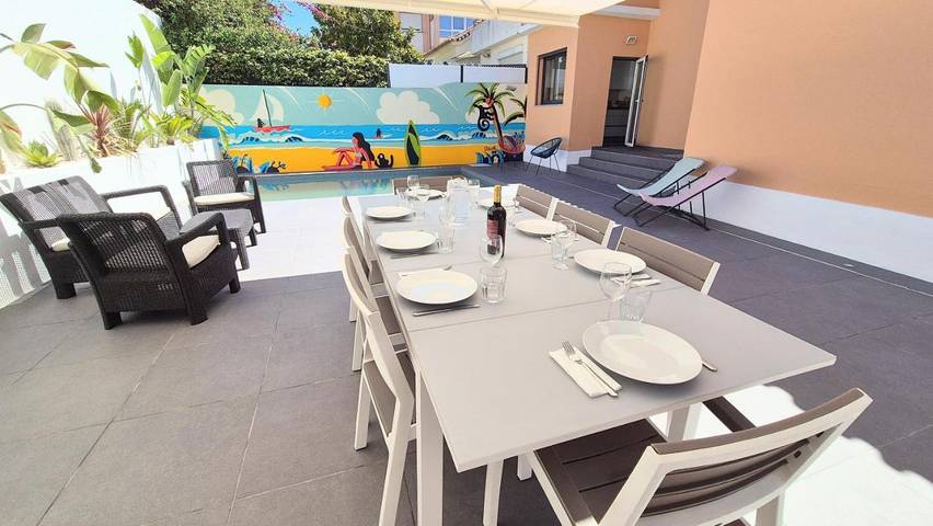 Casa rural para 12 personas, con piscina y jardín en Costa da Caparica - 3