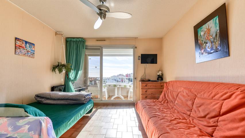 Studio für 6 Personen, mit Balkon in Cap d'Agde - 3