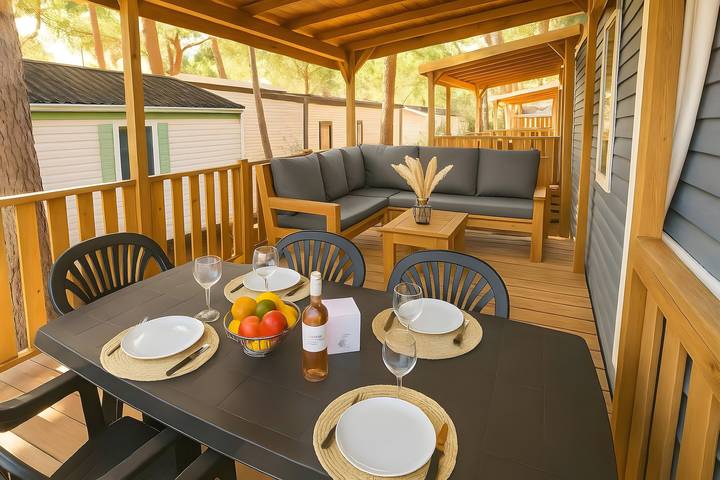 Casa rodante para 6 personas, con piscina para niños - 1