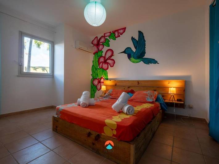 Gîte pour 3 personnes, avec terrasse ainsi que piscine et jardin dans Plage de Bois Jolan - 3