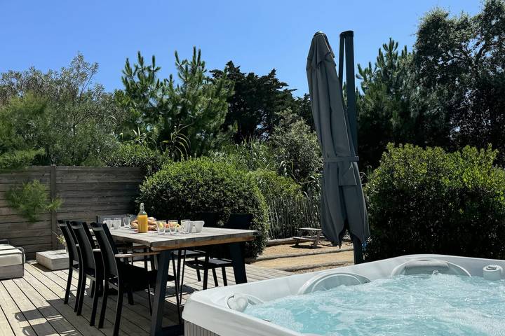 Maison de vacances pour 6 personnes, avec jardin ainsi que jacuzzi et sauna, animaux acceptés à Notre-Dame-de-Monts