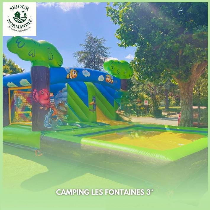 Parc de vacances pour 6 personnes, avec terrasse ainsi que piscine et jardin, animaux acceptés en Normandie - 4