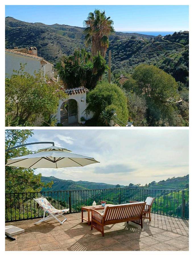 Casa rural para 5 personas, con piscina además de vistas y jardín, Se admiten mascotas en Moclinejo