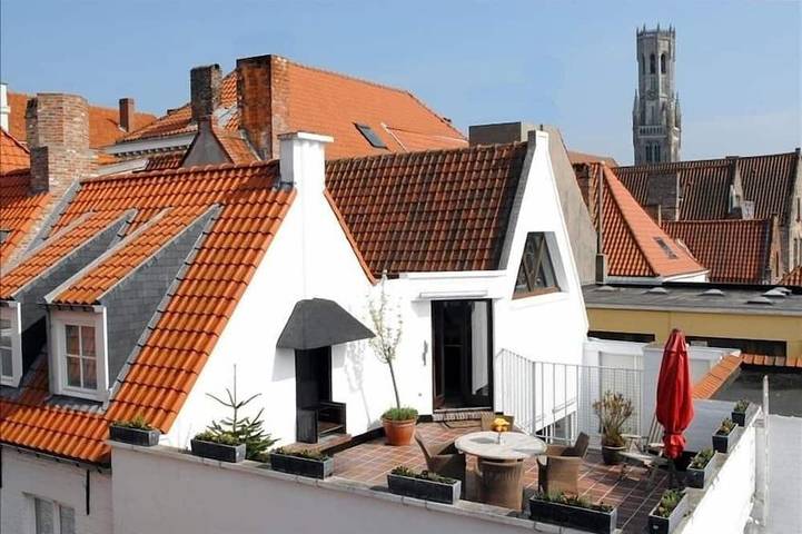 Vakantieappartement voor 5 personen, met terras en tuin in Brugge