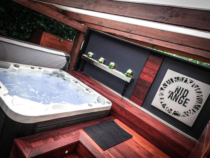 Location de vacances pour 2 personnes, avec jacuzzi ainsi que sauna et jardin à Ohey - 2