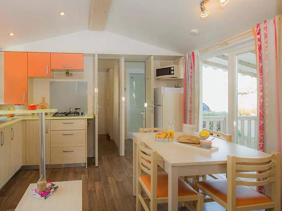 Camping Domaine de La Yole - Mobilhome 4 personas - Classic | 2 Dormitorios | 4 Pers | Terraza elevada | Aire acondicionado in Vendres, Côte d'Améthyste
