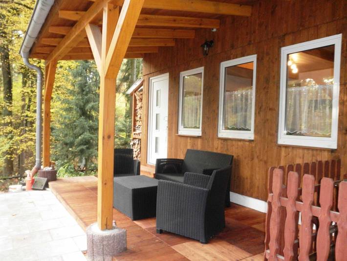 Ferienwohnung für 4 Personen, mit Terrasse und Garten sowie Ausblick