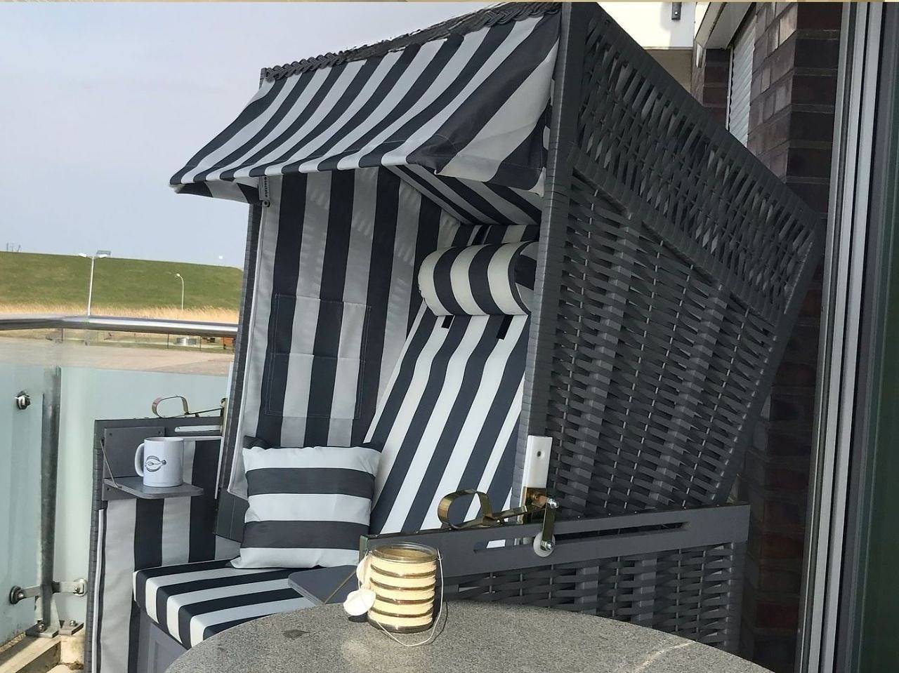 Apartamento de férias inteiro, De Twargbutt Nordseeluft vom Balkon aus schnuppern in Dorum-Neufeld, Dorum