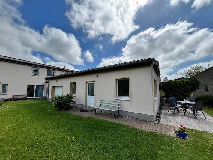 Ferienhaus für 3 Personen, mit Terrasse und Garten am Salzhaff