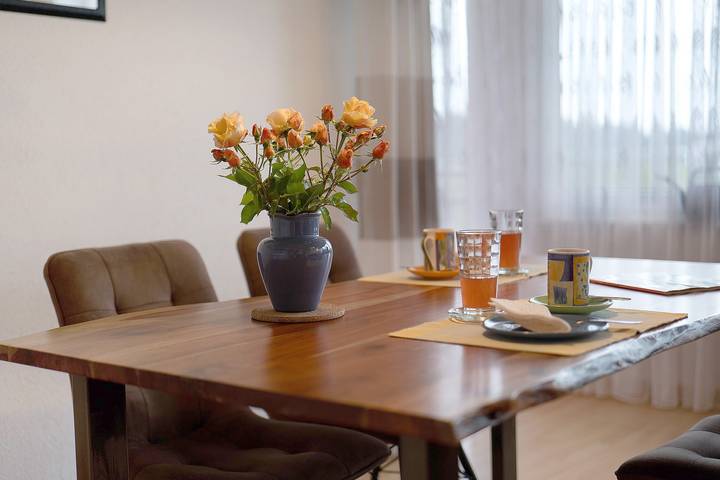 Ganze Wohnung, Ferienwohnung 'Die Hiemers' mit Bergblick, Gemeinschaftsgarten und Wlan in Kressbronn am Bodensee, Region Bodensee-Oberschwaben