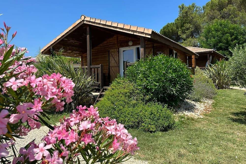 Charmantes Chalet \"Viognier\" aus Holz voll klimatisiert ausgestattet in Ruoms, Ardèche