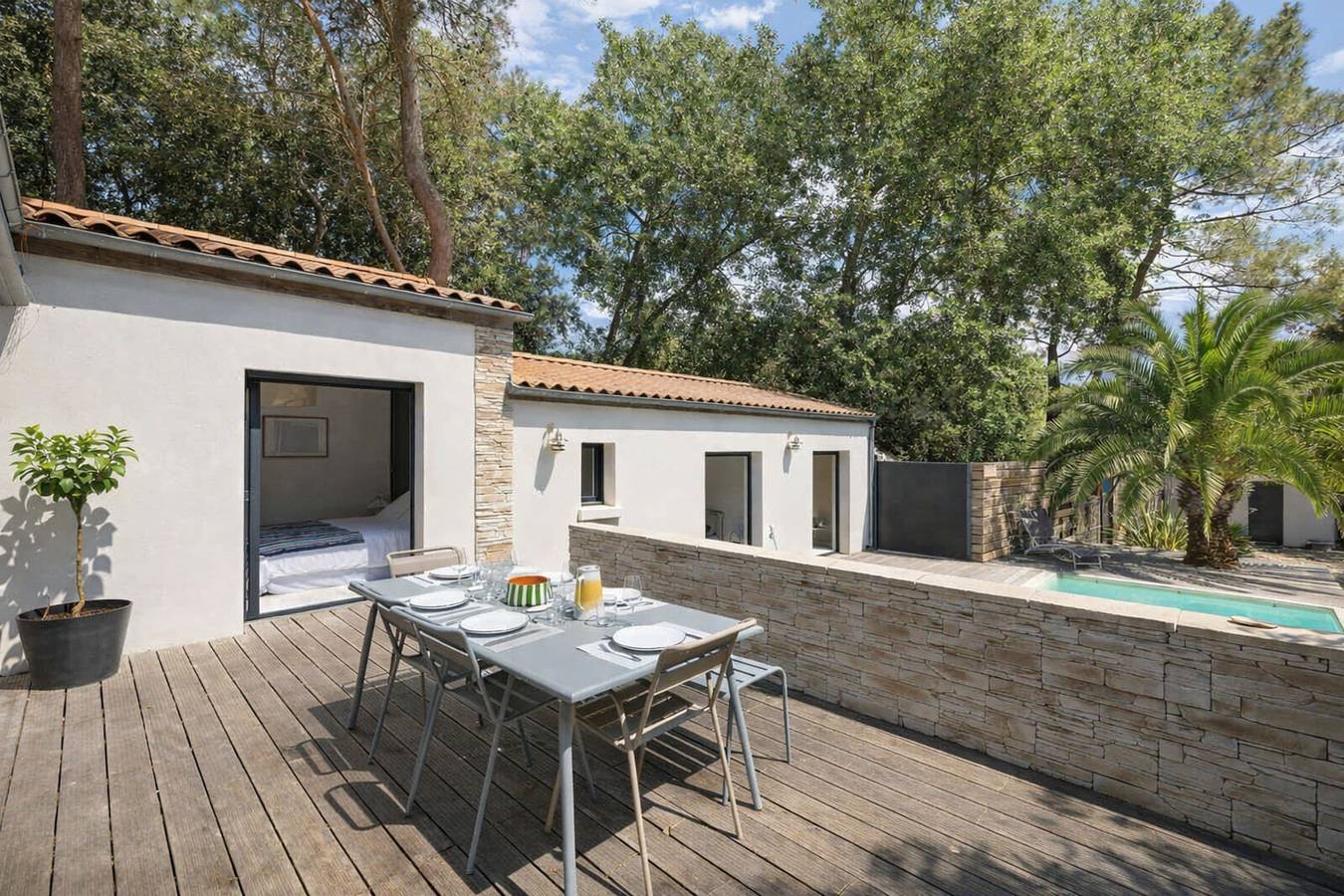 Ozeanisches Haus mit Pool - Welkeys in Saint-Georges-d'Oléron, Côte de Beauté