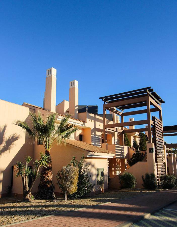 Apartamento para 6 personas, con vistas y jardín además de piscina para niños y piscina en Fuente Álamo de Murcia