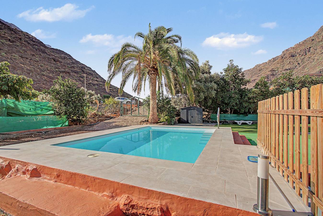 « Cañaon » avec vue sur la montagne, piscine privée et Wi-Fi in El Molino de Viento, Mogán
