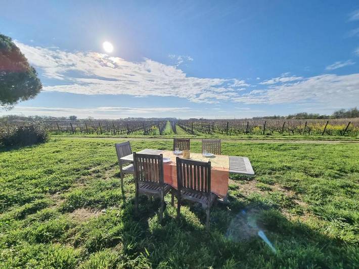 Location de vacances pour 8 personnes, avec jardin et vue à Ambès