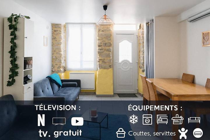 Gîte pour 6 personnes, avec jardin, animaux acceptés à Nemours