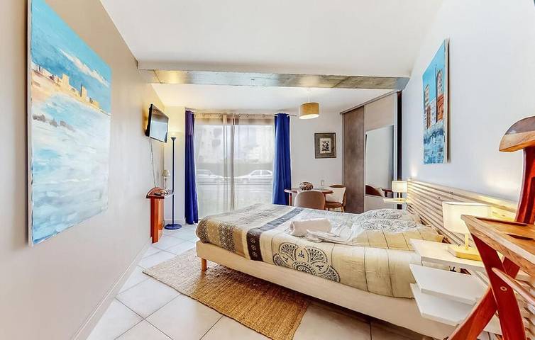 Appartement de vacances pour 3 personnes, avec jardin