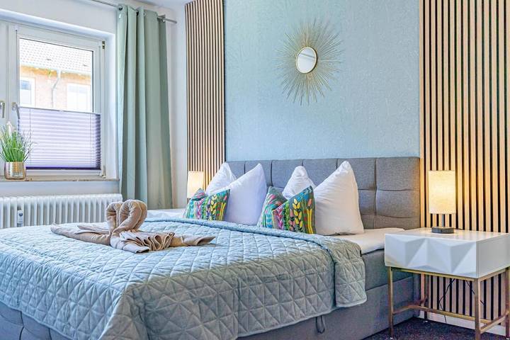 Ferienwohnung für 4 Personen, mit Terrasse und Sauna sowie Ausblick in Schwedeneck
