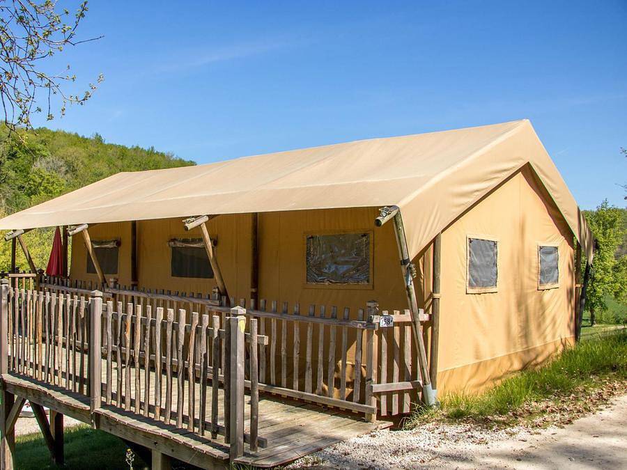 Camping Le Moulin de Surier - Zelt 5 personen - Safari des Bastides in Beaumont-du-Périgord, Périgord Pourpre