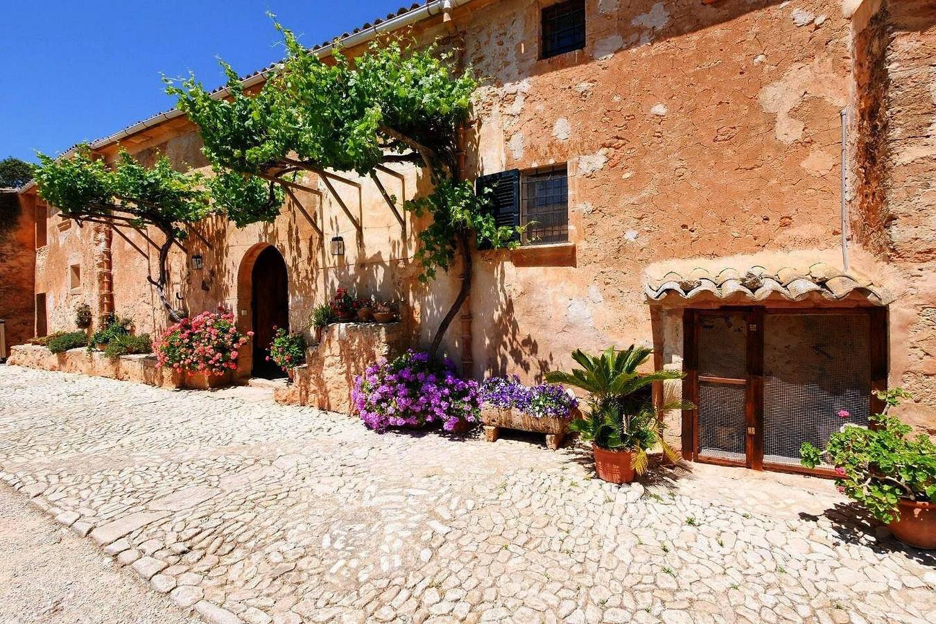 Ferienhaus Finca Son Caldés mit Wlan, Klimaanlage, Pool und Garten in Llucmajor, Mallorca Süden