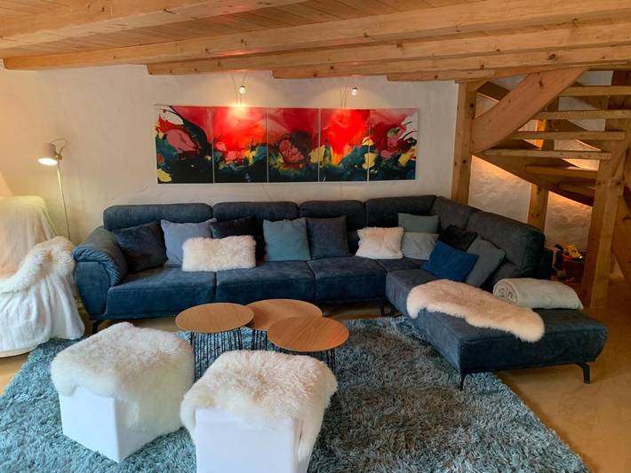 Gîte pour 10 personnes, avec vue ainsi que sauna et jardin, animaux acceptés dans Grimentz - 3