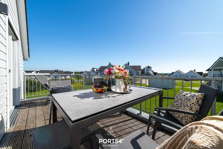 Ferienwohnung für 5 Personen, mit Balkon/Terrasse und Balkon sowie Sauna und Whirlpool in Olpenitz
