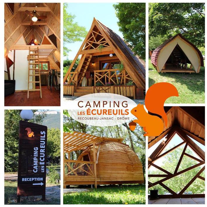 Camping pour 2 personnes, avec Terrasse et Jardin