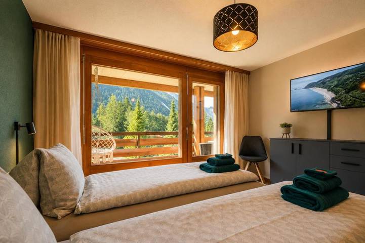 Ferienwohnung für 4 Personen, mit Balkon und Ausblick