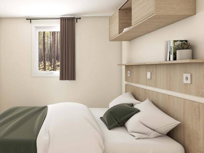Camping La Grange Neuve - Mobilheim 2 personen - La Suite 2 Personen - Quartier Réserve -. in Sigean, Mittelmeerküste (Frankreich)