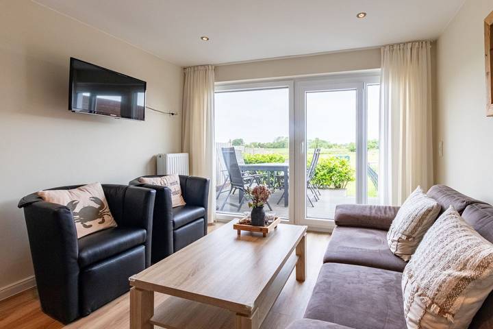 Ferienhaus für 6 Personen, mit Garten und Sauna sowie Ausblick, mit Haustier auf Borkum - 3