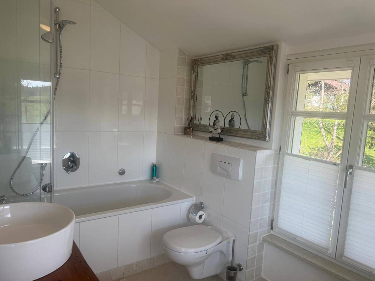 Ganze Ferienwohnung, Villenzimmer mit eigenem Bad, Kunst und Aussicht in Münsing, Starnberger See