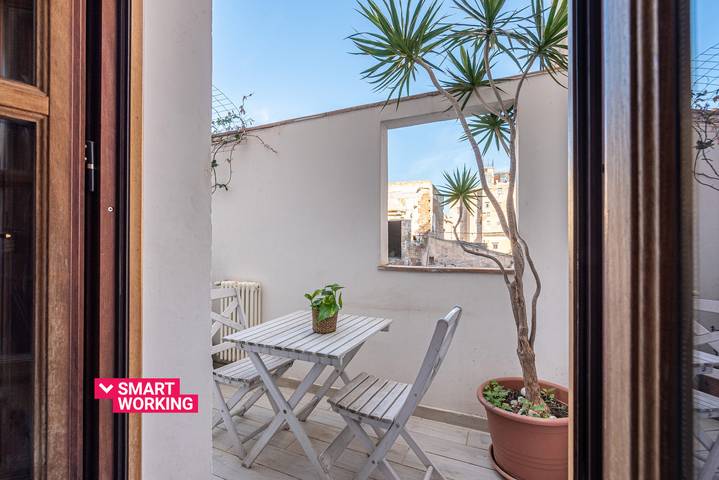 Vakantieappartement voor 3 personen, met terras in Palermo