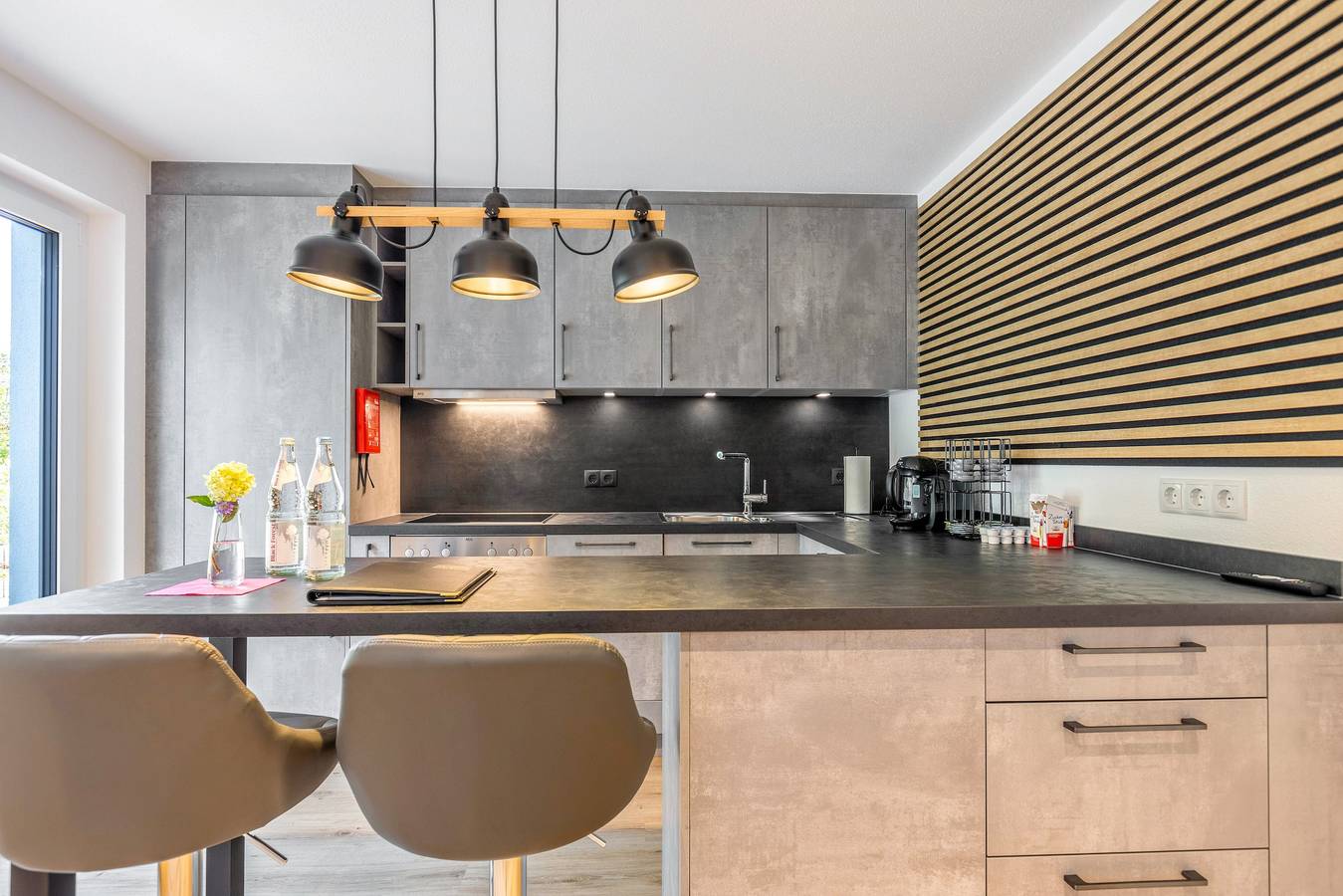 Ganze Wohnung, Moderne, ruhige Studio-Oase - mit Terrasse, Blick ins Grüne und Konus-Karte in Donaueschingen, Mittlerer Schwarzwald