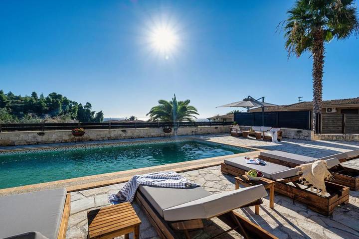 Villa für 4 Personen, mit Pool und Ausblick sowie Garten in Chalkidiki - 3