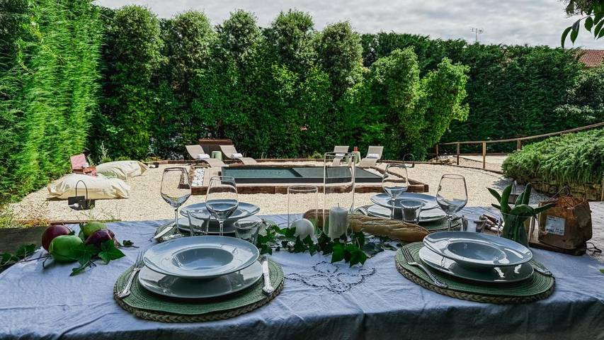 Casa vacanza per 2 persone, con piscina e giardino nonché panorama in Monte San Savino