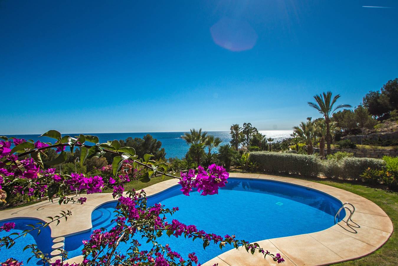 Ganze Wohnung, Ferienwohnung 'Villa Gadea 10-1-4' mit Meerblick, Wlan und Klimaanlage in Platja L'Olla, Altea