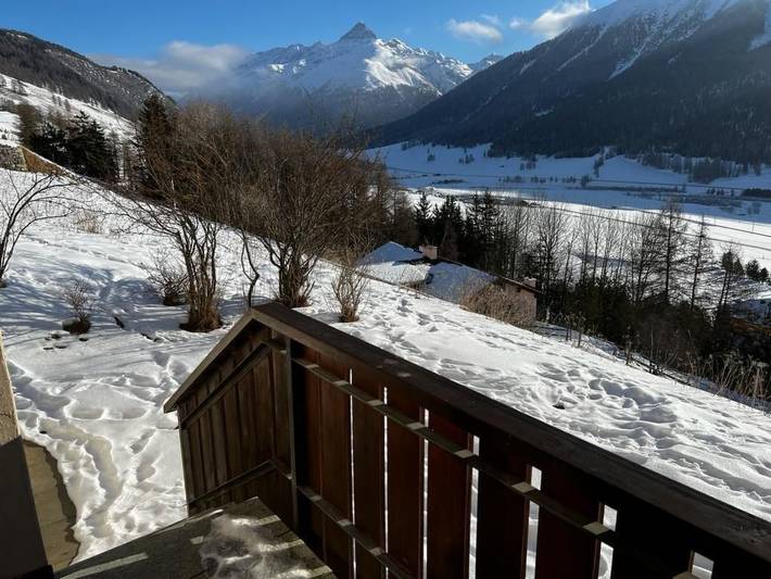 Ferienwohnung für 4 Personen, mit Balkon und Terrasse sowie Garten und Ausblick in Zuoz - 4