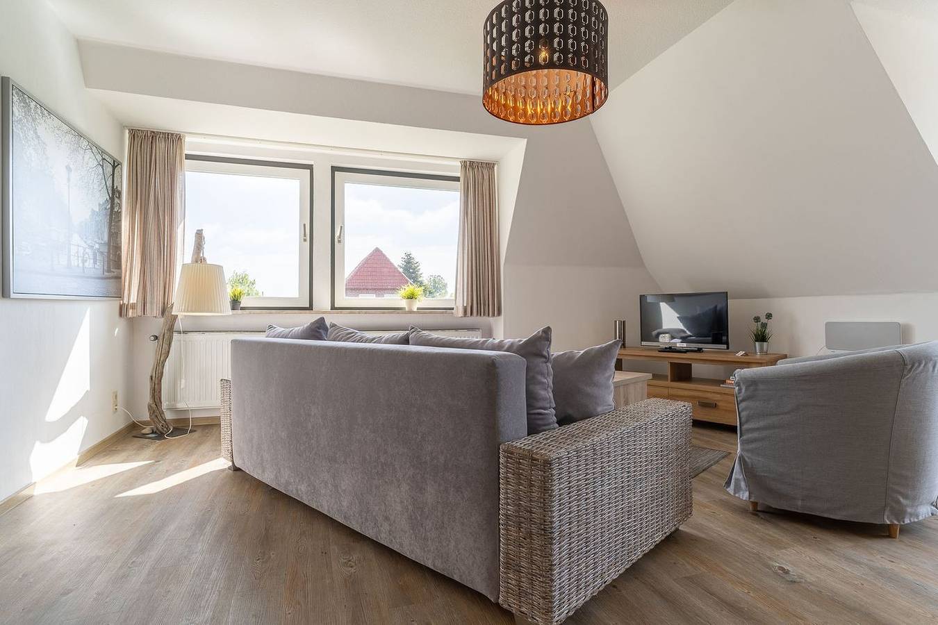 Ganze Wohnung, Geschmackvolle und moderne 2- Zimmerwohnung mit Balkon für 4 Personen in Tating, Eiderstedt