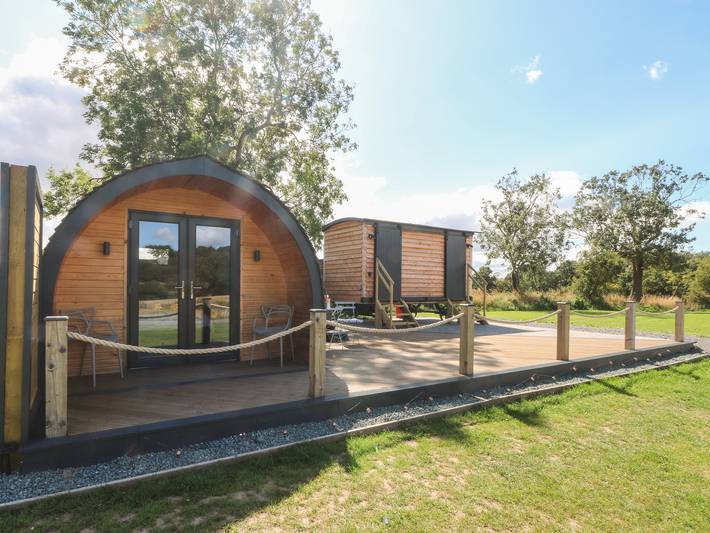 Hütte für 2 Personen mit Garten in Shropshire