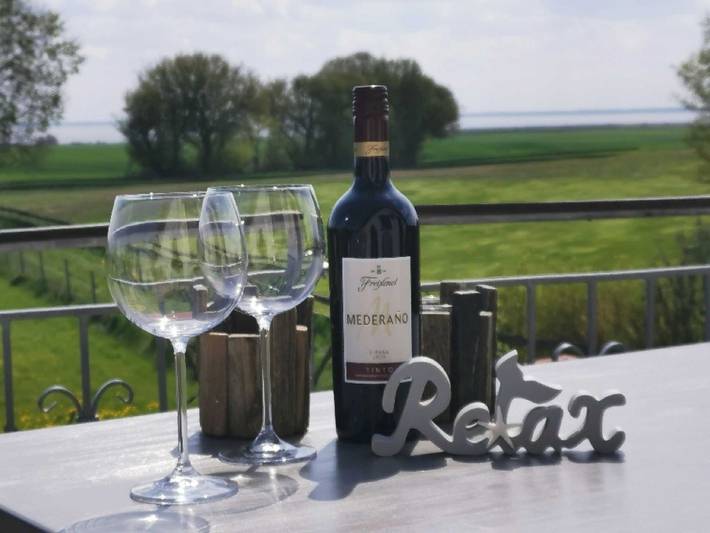 Ferienwohnung für 3 Personen, mit Balkon und Garten sowie Seeblick in Stolpe auf Usedom