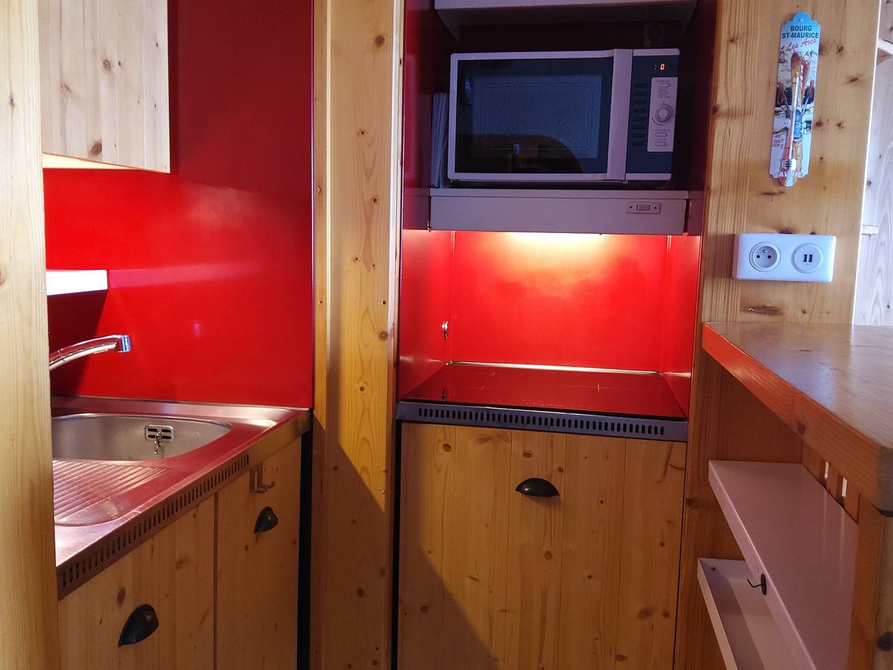 Estudio entero, Estudio a pie de pista Arc 2000 para 4 personas con vista a pistas in Les Arcs, Bourg-Saint-Maurice