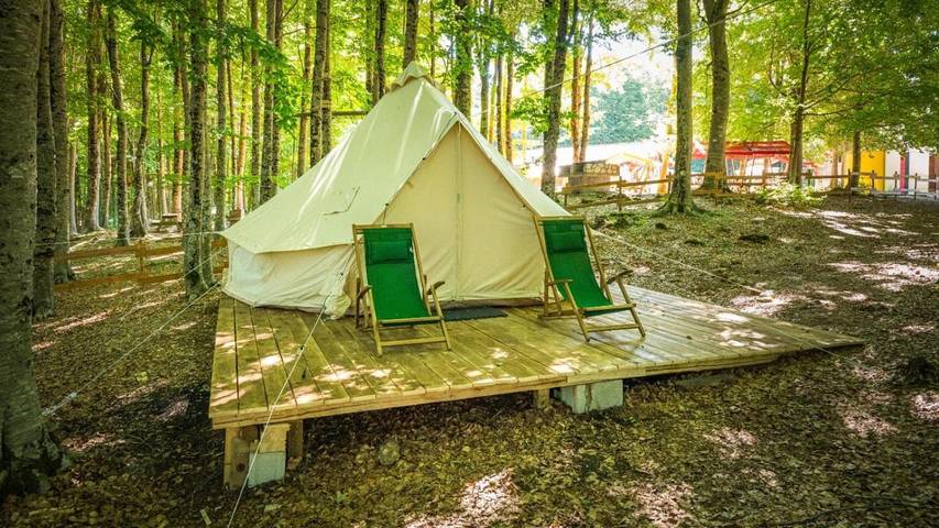 Camping für 2 Personen, mit Terrasse und Garten sowie Ausblick und Sauna in Kalabrien - 3