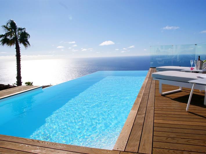 Chalet para 4 personas, con Terraza además de Jardín y Vistas al lago en La Palma