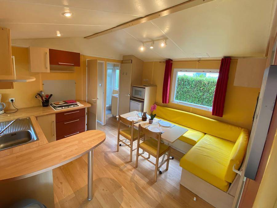 Camping Les 4 Saisons - Mobilheim 4 personen - Ustou in Oust, Parc naturel régional des Pyrénées ariégeoises